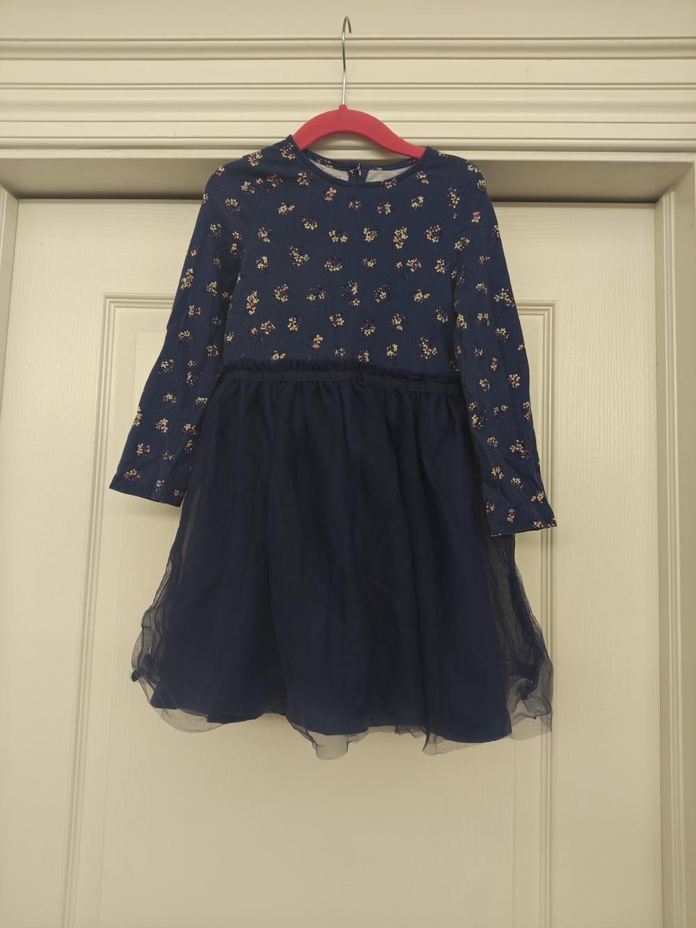 2011 Cath Kidston Navy Floral Tulle Dress